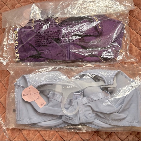 NWT Lane Bryant Cacique Lace Bras (Set Of 3) - Picture 4 of 4